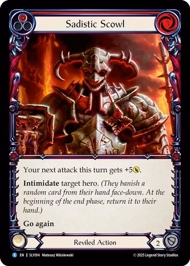Sadistic Scowl (Red) - Rare (SLY014)