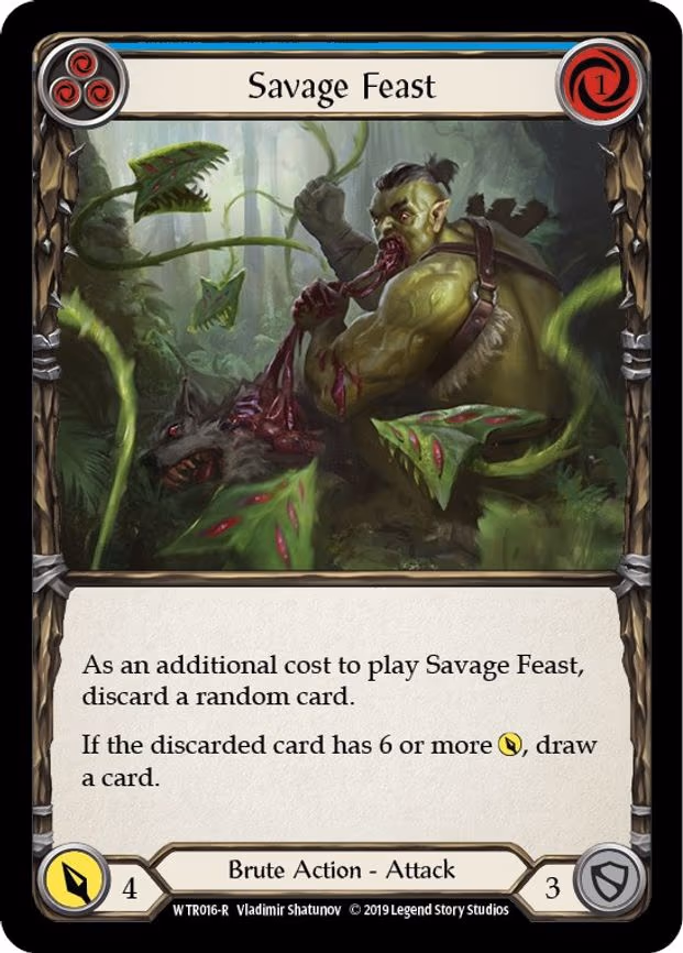 Savage Feast (Blue) - Rare (WTR016)