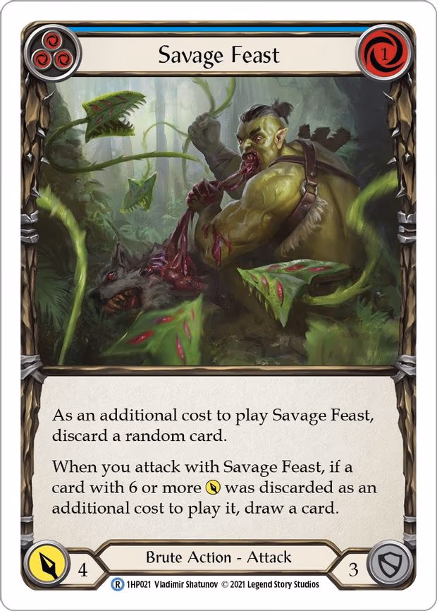 Savage Feast (Blue) - Rare (1HP021)