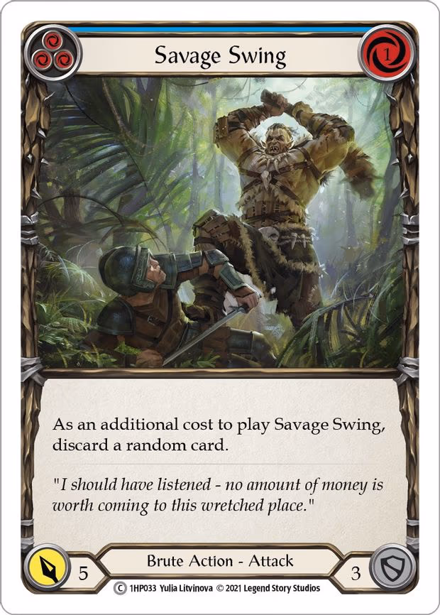Savage Swing (Blue) - Common (1HP033)