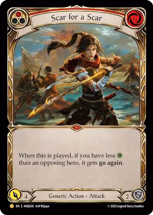 Scar For A Scar (Red) - Gold (ANQ030)