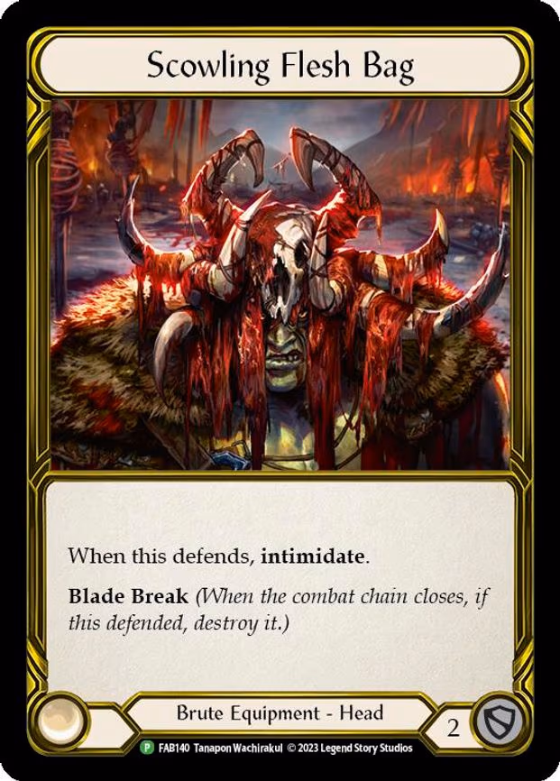 Scowling Flesh Bag (Golden) - Promo (FAB140)