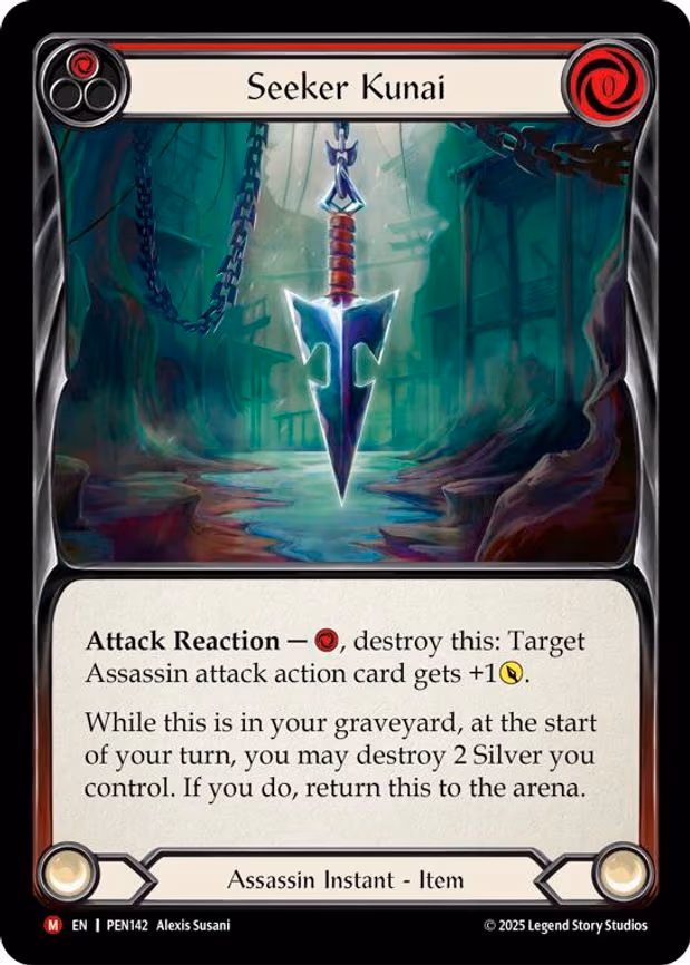 Seeker Kunai (Red) - Majestic (PEN142)