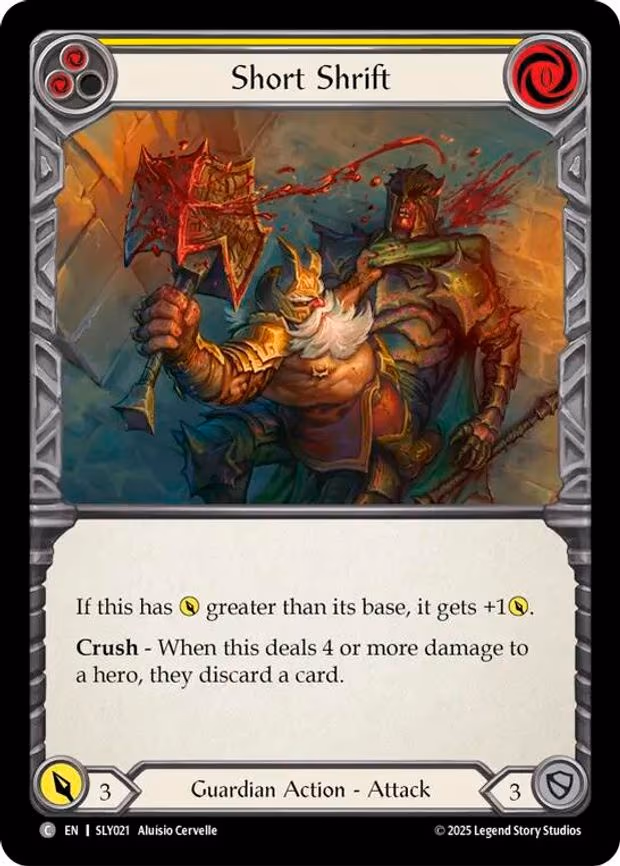 Short Shrift (Yellow) - Common (SLY021)
