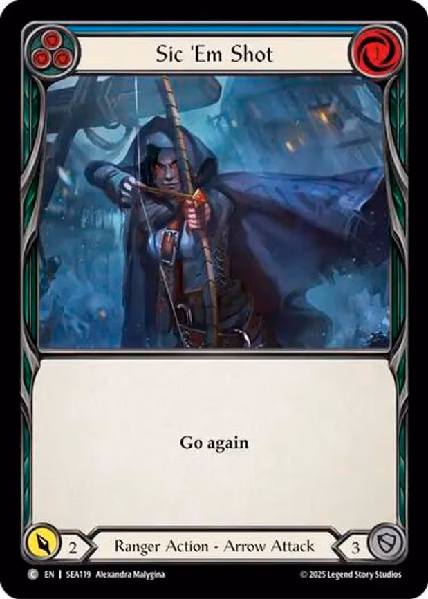 Sic 'Em Shot (Blue) - Common (SEA119)