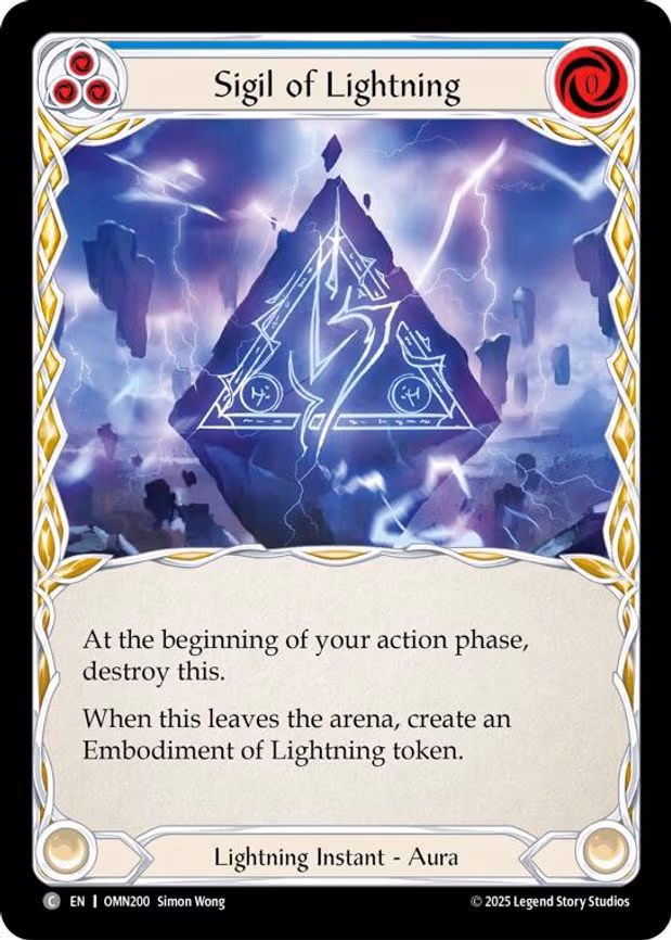 Sigil Of Lightning (Blue) - Common (OMN200)