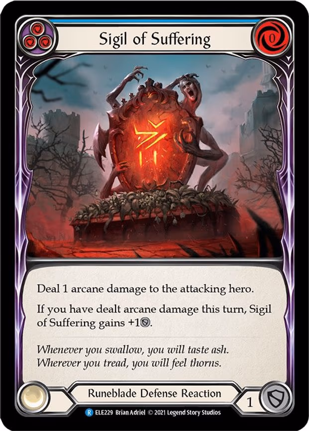 Sigil of Suffering (Blue) - Rare (ELE229)