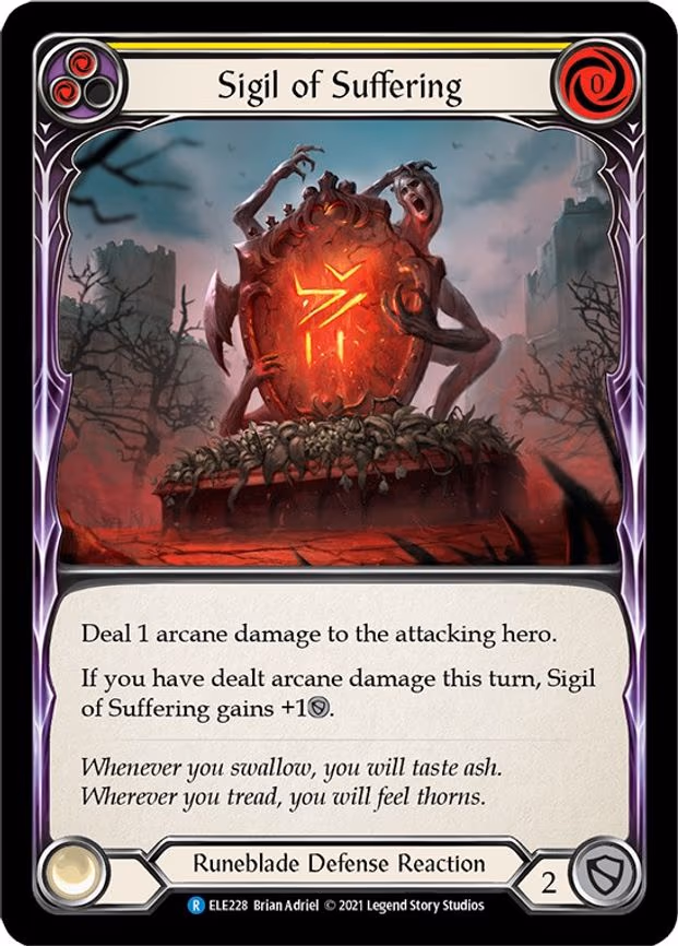 Sigil of Suffering (Yellow) - Rare (ELE228)