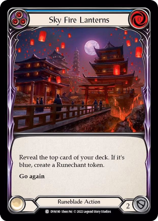 Sky Fire Lanterns (Blue) - Common (DYN190)