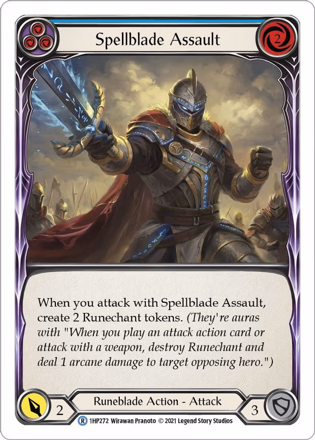 Spellblade Assault (Blue) - Rare (1HP272)