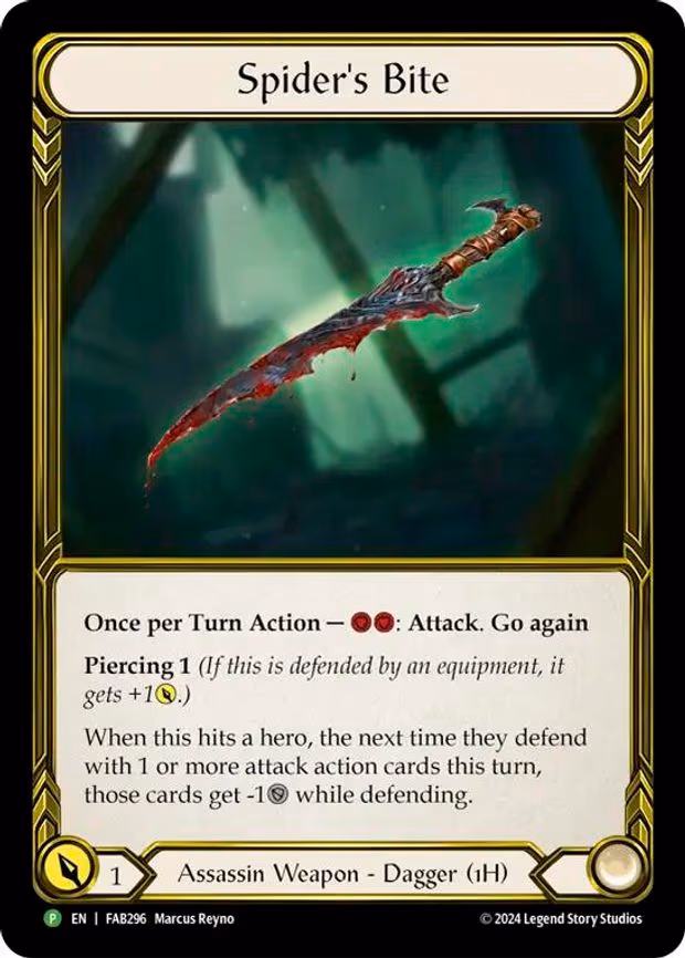 Spider's Bite (Left) (Golden) - Promo (FAB296)