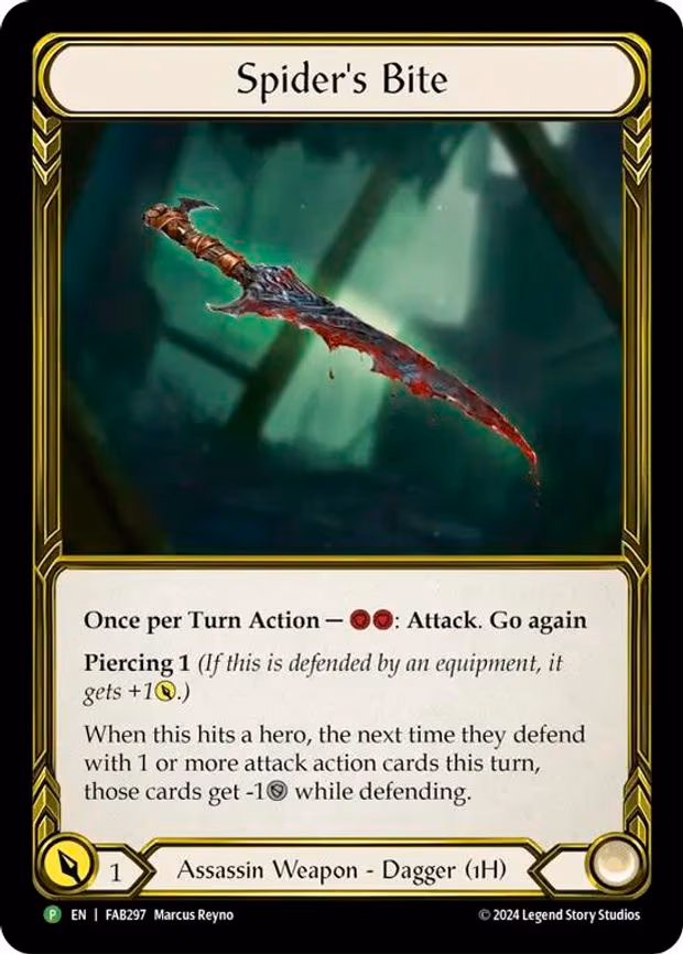 Spider's Bite (Right) (Golden) - Promo (FAB297)