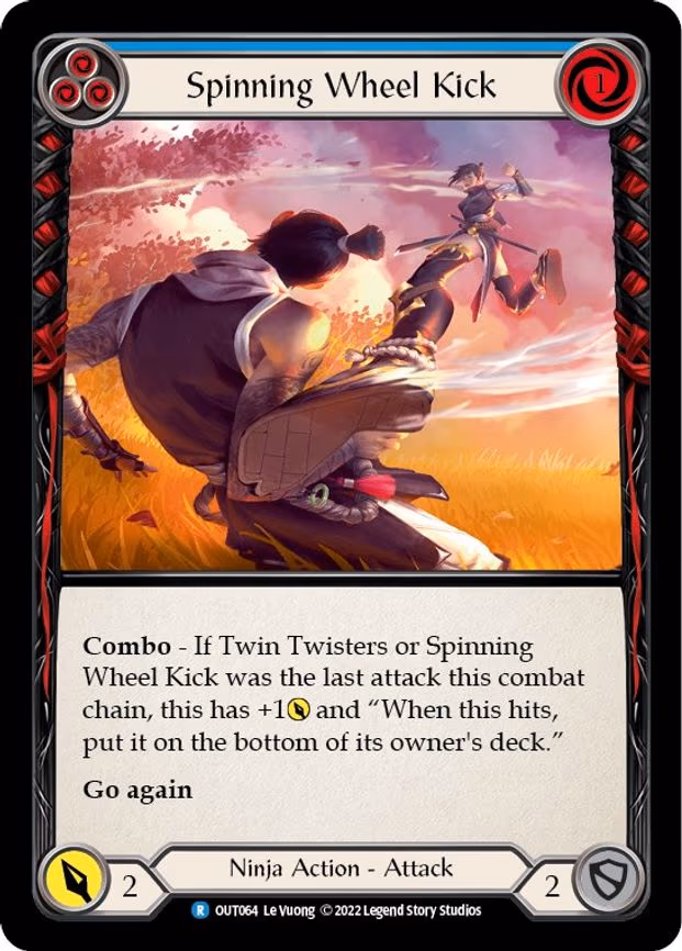 Spinning Wheel Kick (Blue) - Rare (OUT064)