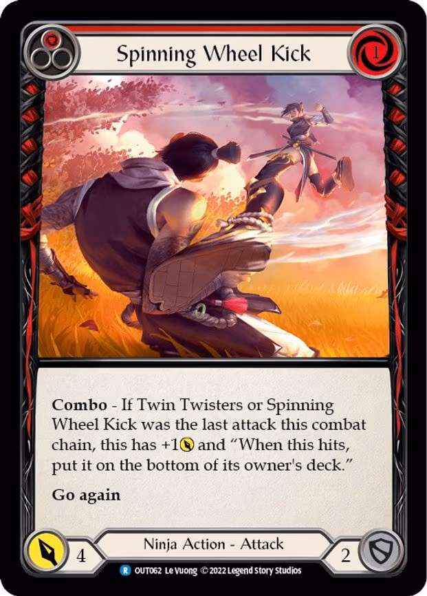 Spinning Wheel Kick (Red) - Rare (OUT062)
