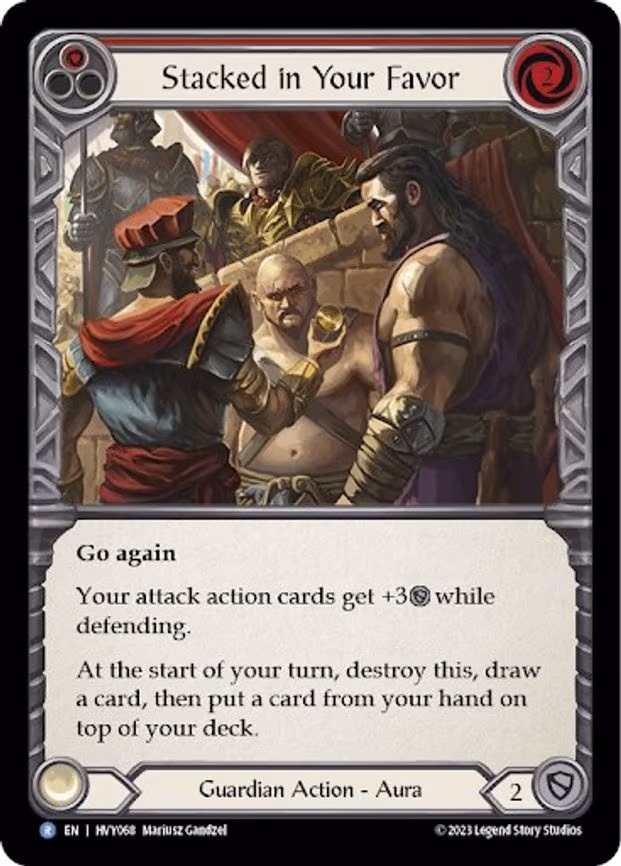 Stacked in Your Favor (Red) - Rare (HVY068)