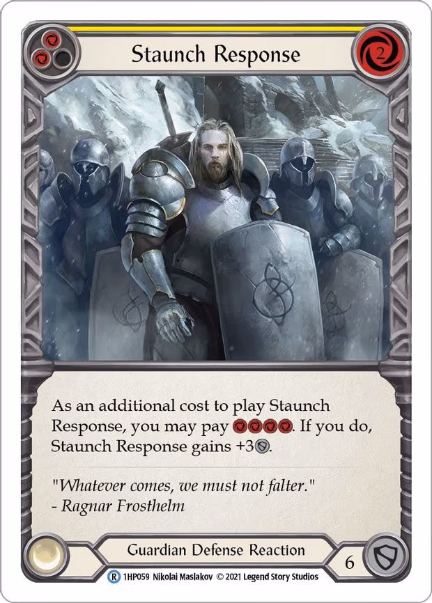 Staunch Response (Yellow) - Rare (1HP059)