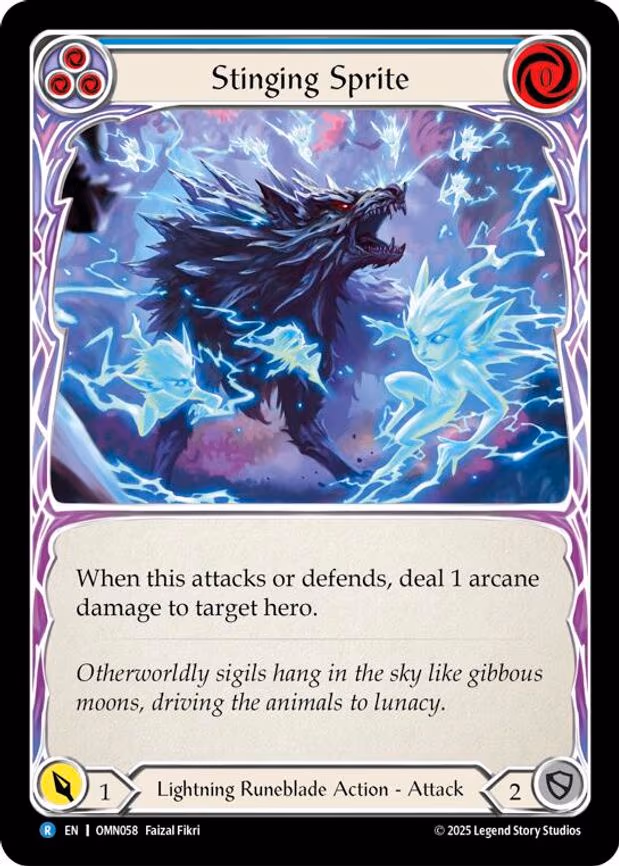 Stinging Sprite (Blue) - Rare (OMN058)