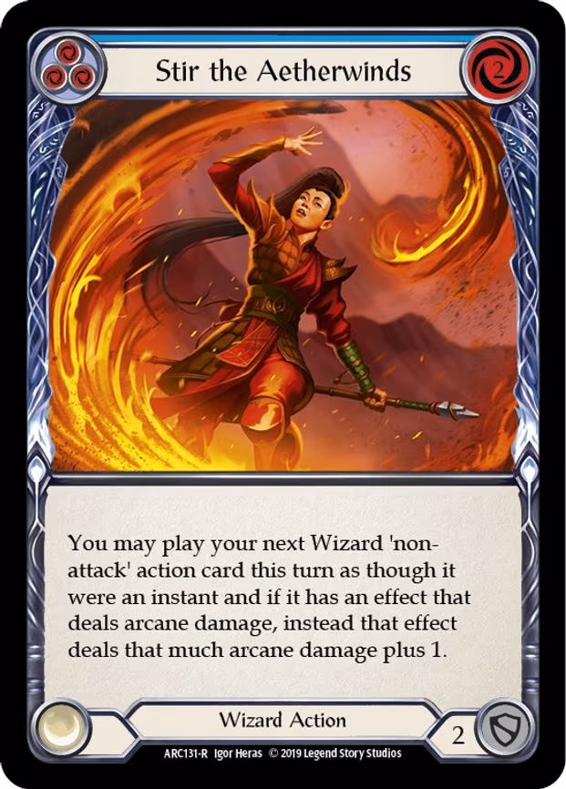 Stir the Aetherwinds (Blue) - Rare (ARC131)