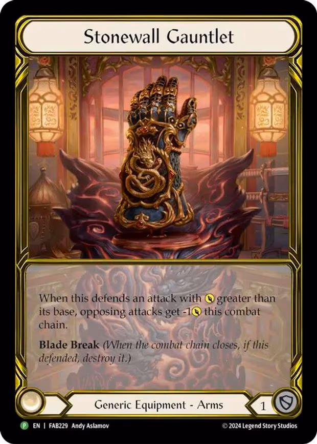 Stonewall Gauntlet (Golden) - Promo (FAB229)