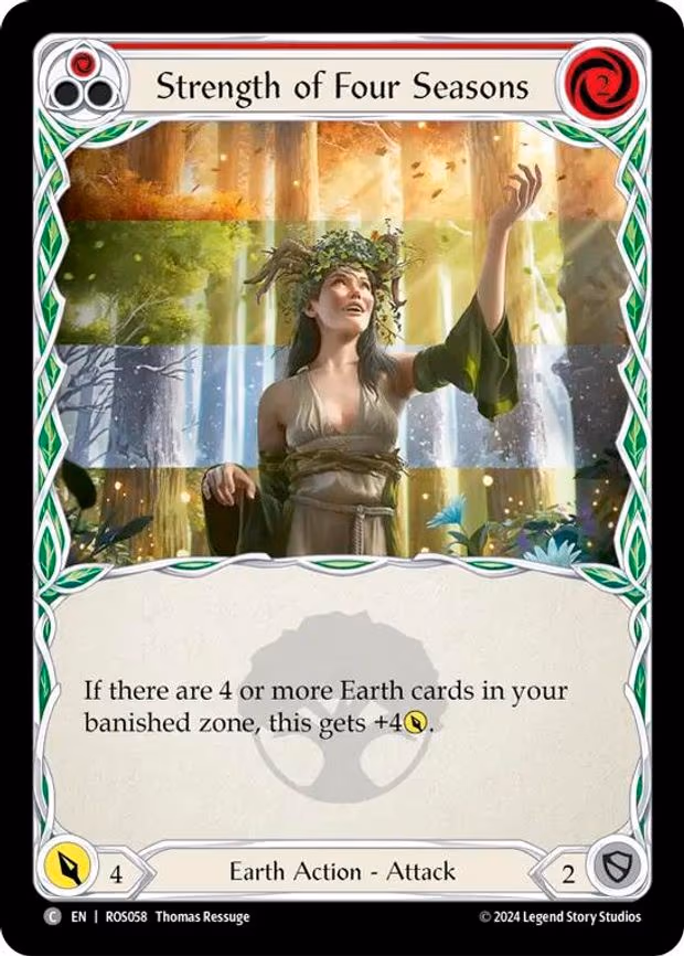 Strength of Four Seasons (Red) - Common (ROS058)