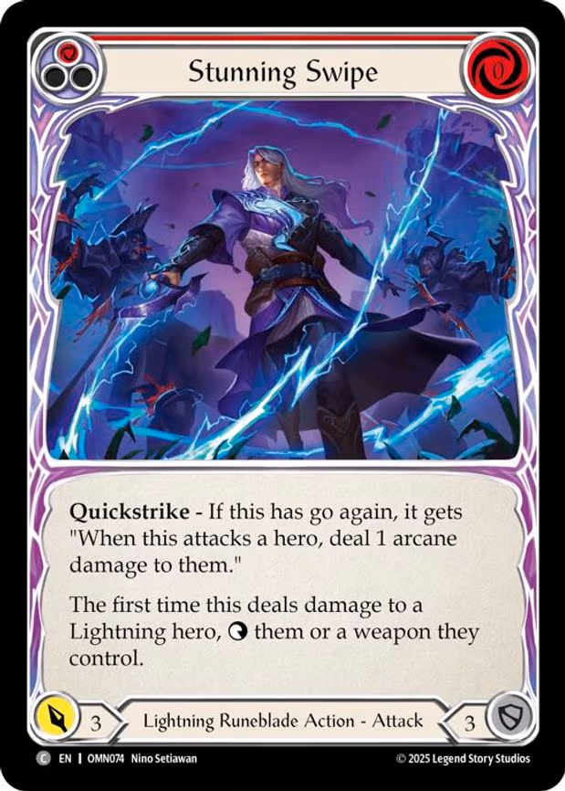 Stunning Swipe (Red) - Common (OMN074)