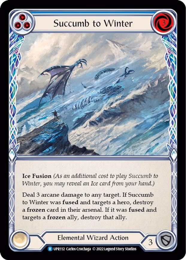 Succumb to Winter (Blue) - Rare (UPR112)
