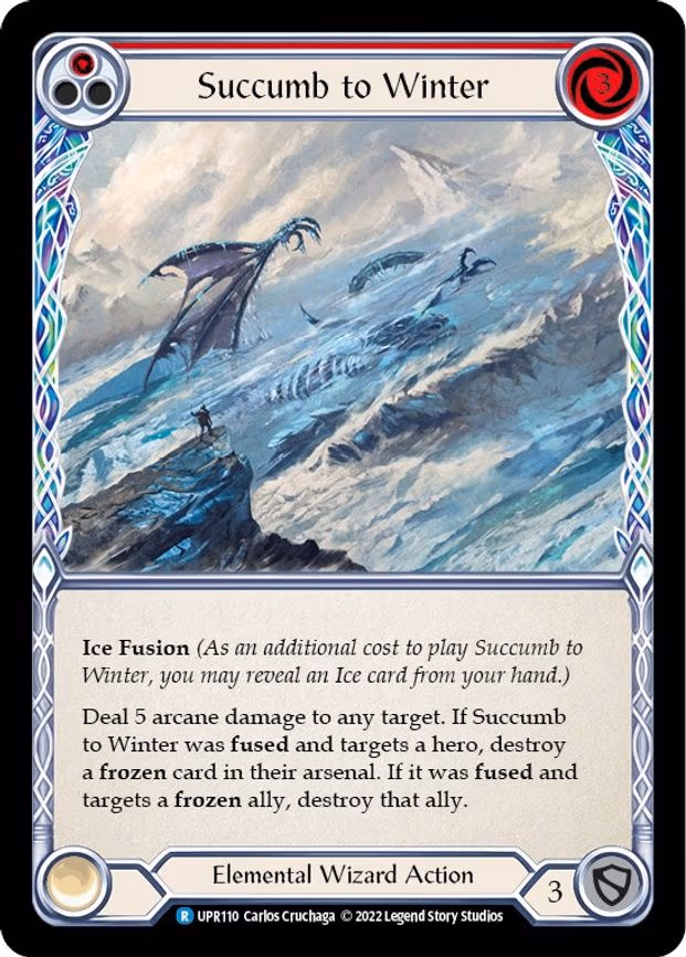 Succumb to Winter (Red) - Rare (UPR110)