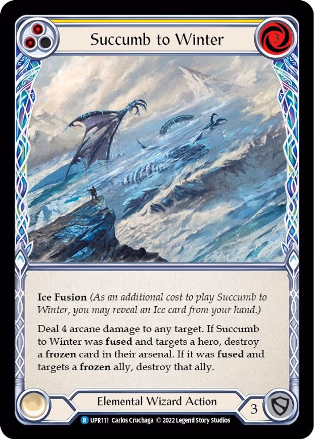 Succumb to Winter (Yellow) - Rare (UPR111)
