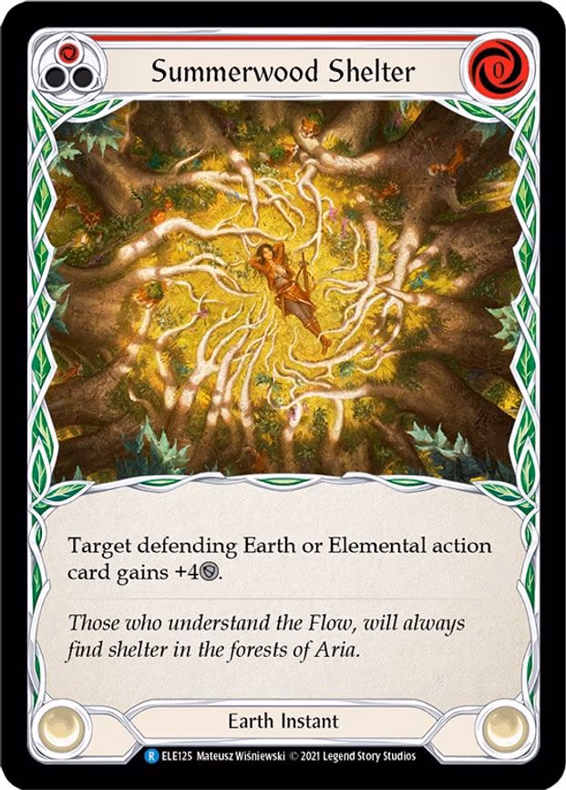 Summerwood Shelter (Red) - Rare (ELE125)