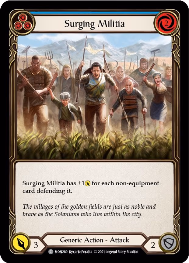 Surging Militia (Blue) - Common (MON289)