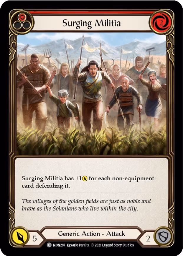 Surging Militia (Red) - Common (MON287)