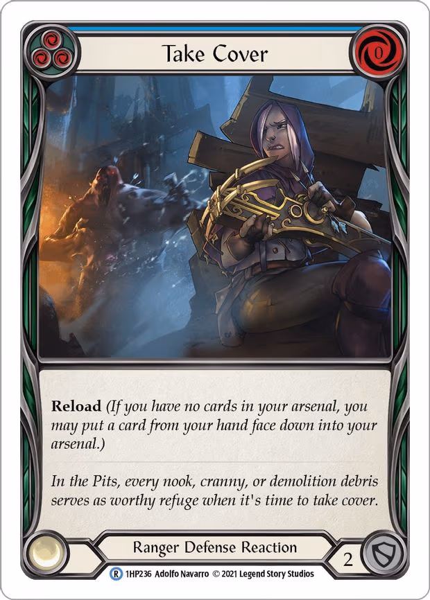 Take Cover (Blue) - Rare (1HP236)