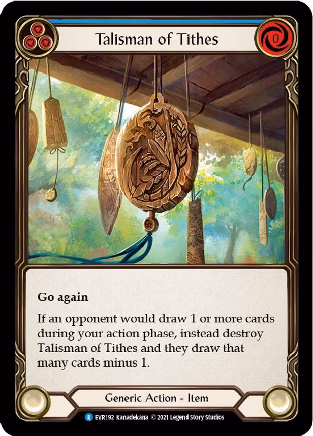 Talisman of Tithes - Rare (EVR192)