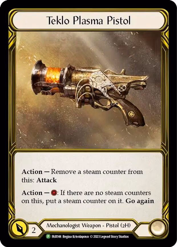 Teklo Plasma Pistol (Golden) - Promo (FAB144)
