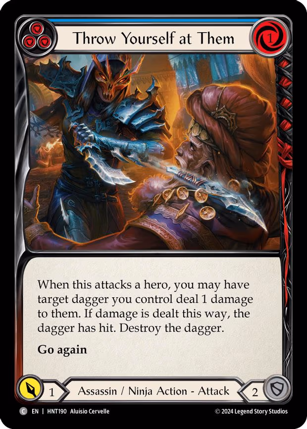 Throw Yourself at Them (Blue) - Common (HNT190)