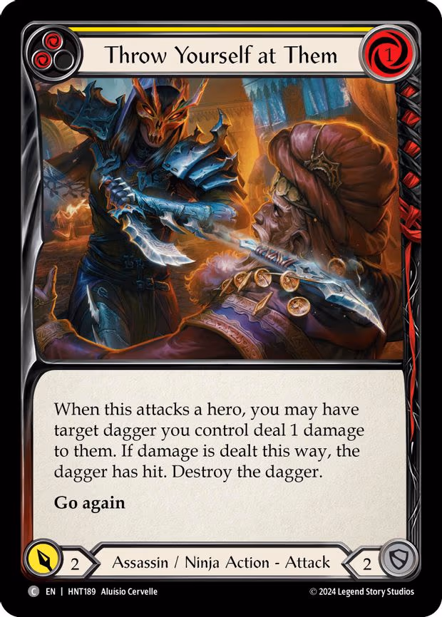 Throw Yourself at Them (Yellow) - Common (HNT189)