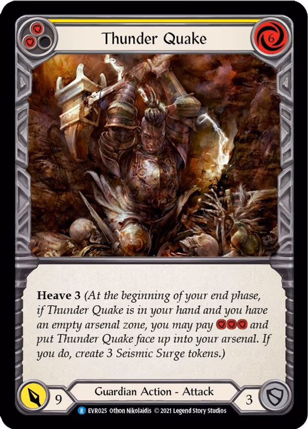 Thunder Quake (Yellow) - Rare (EVR025)