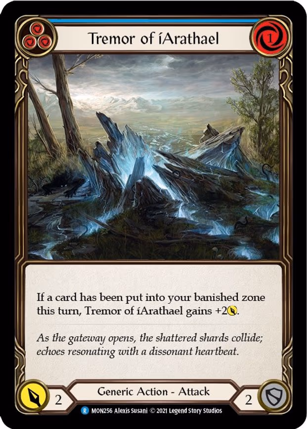 Tremor of iArathael (Blue) - Rare (MON256)
