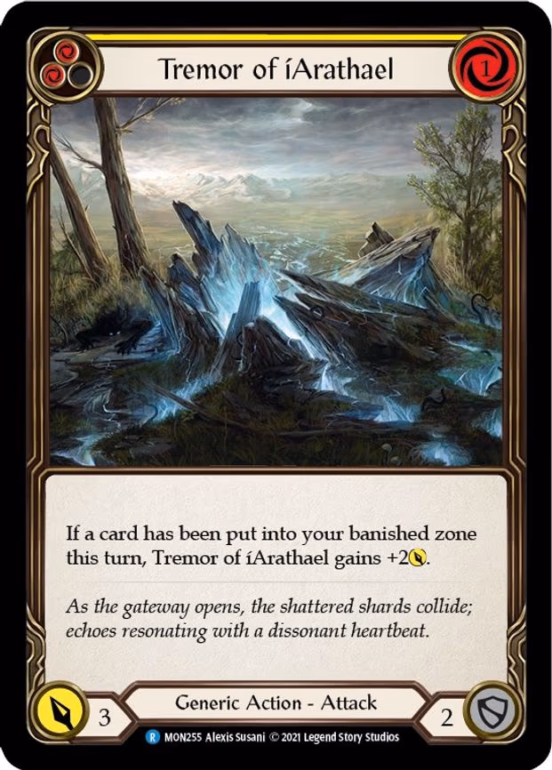 Tremor of iArathael (Yellow) - Rare (MON255)