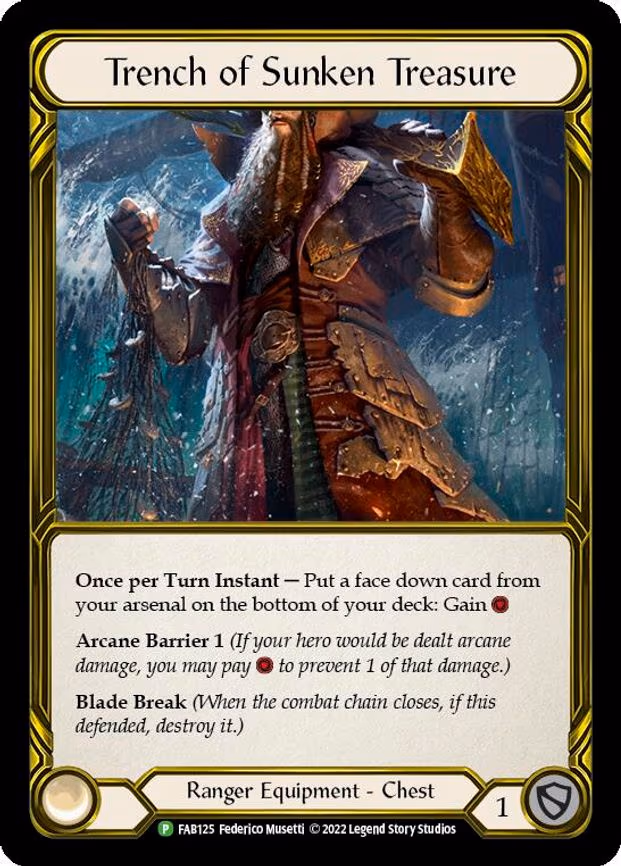 Trench of Sunken Treasure (Golden) - Promo (FAB125)