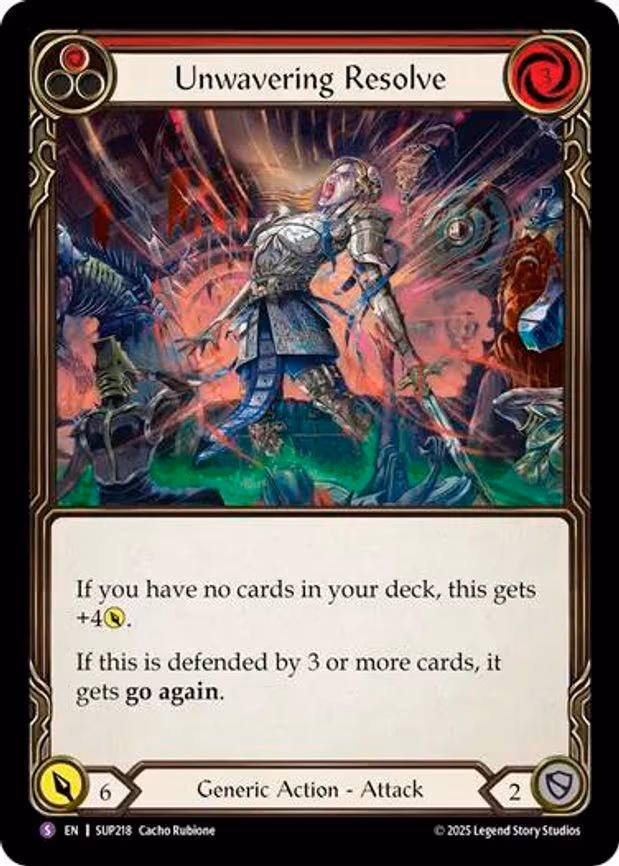 Unwavering Resolve - Super Rare (SUP218)