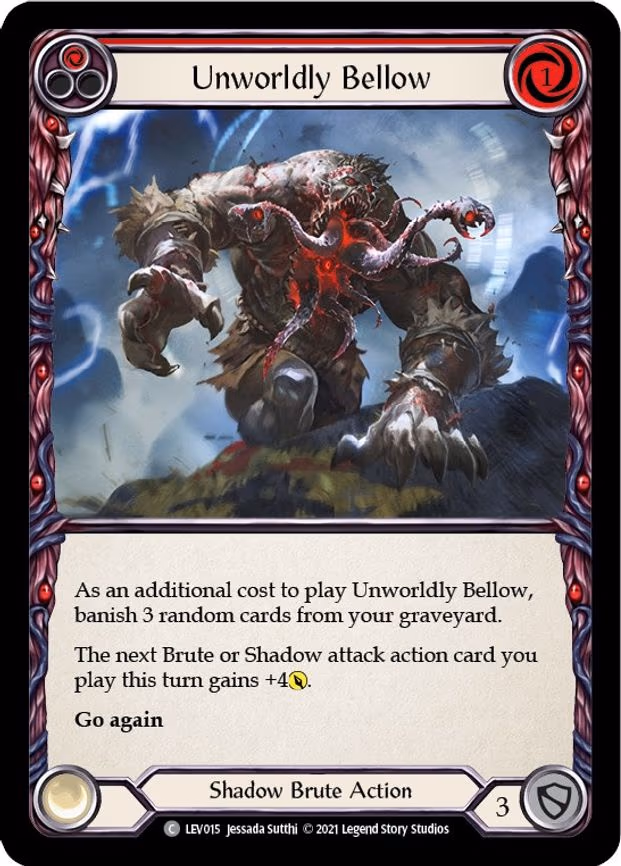 Unworldly Bellow (Red) - Common (LEV015)