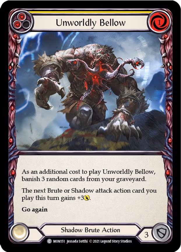 Unworldly Bellow (Yellow) - Common (MON151)