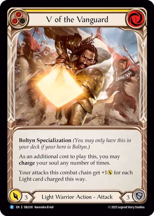 V of the Vanguard (Yellow) - Rare (SBL030)