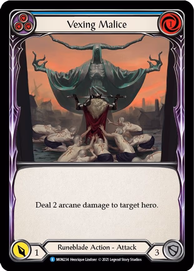 Vexing Malice (Blue) - Rare (MON234)