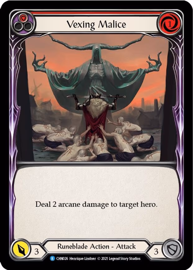 Vexing Malice (Red) - Rare (CHN026)