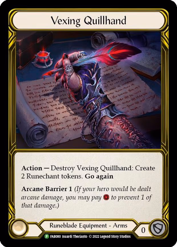 Vexing Quillhand (Golden) - Promo (FAB080)