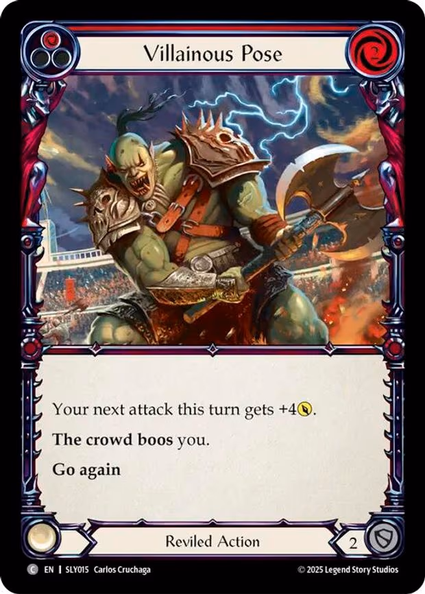 Villainous Pose (Red) - Common (SLY015)