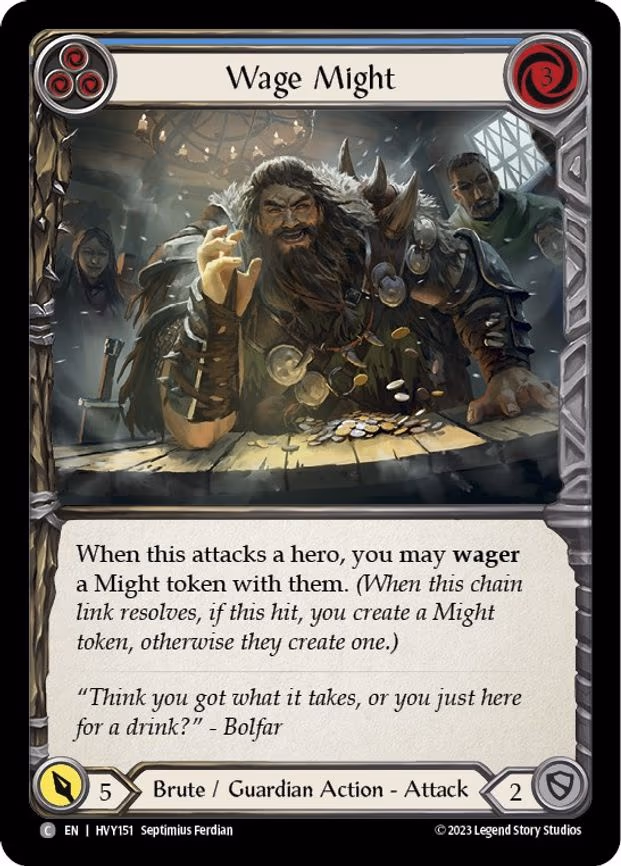 Wage Might (Blue) - Common (HVY151)