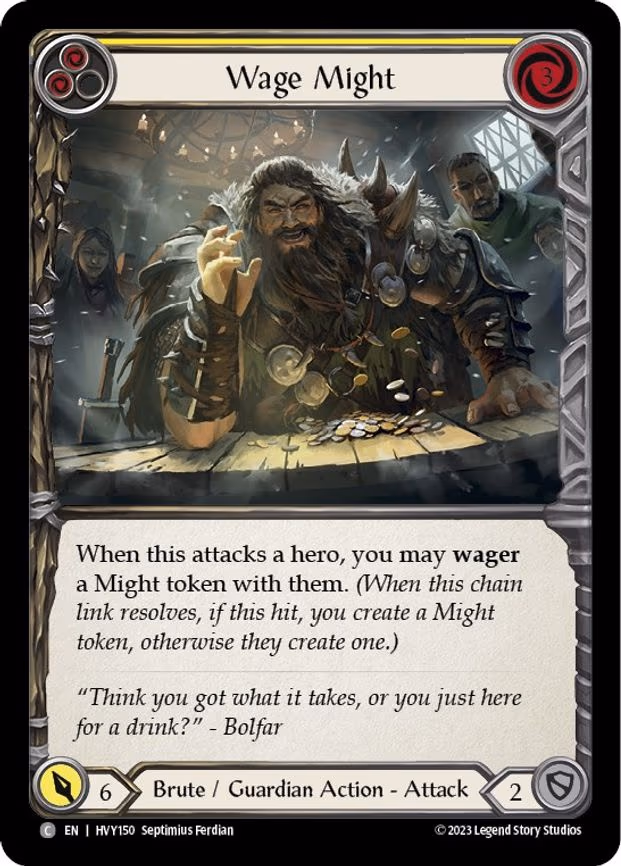 Wage Might (Yellow) - Common (HVY150)